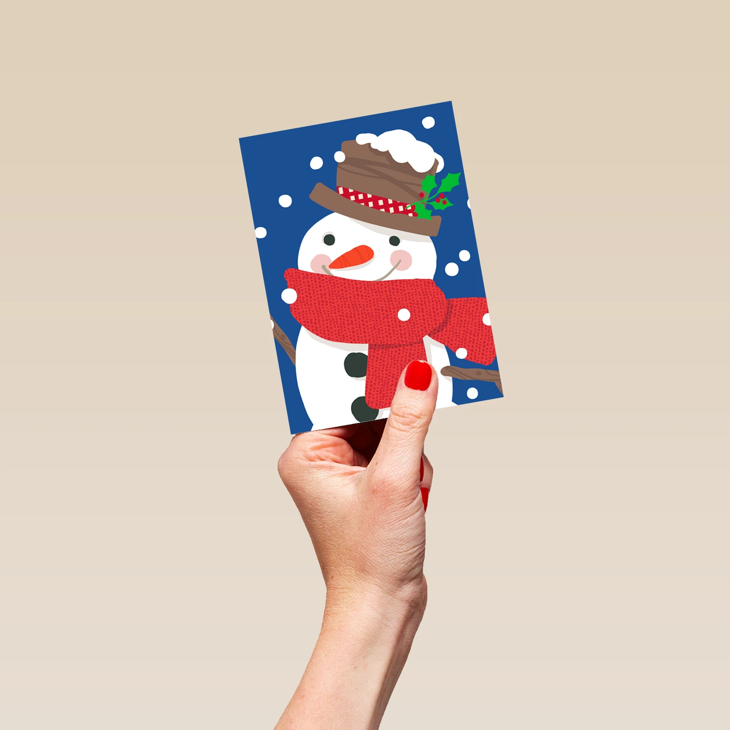 Pod Personalised Christmas Snowman Christmas Card 4 Pod Personalised Christmas Snowman Christmas Card - Image 4