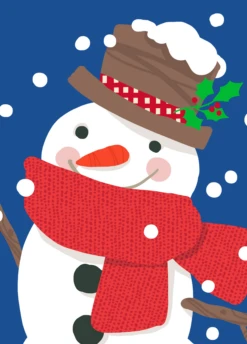 Pod Personalised Christmas Snowman Christmas Card