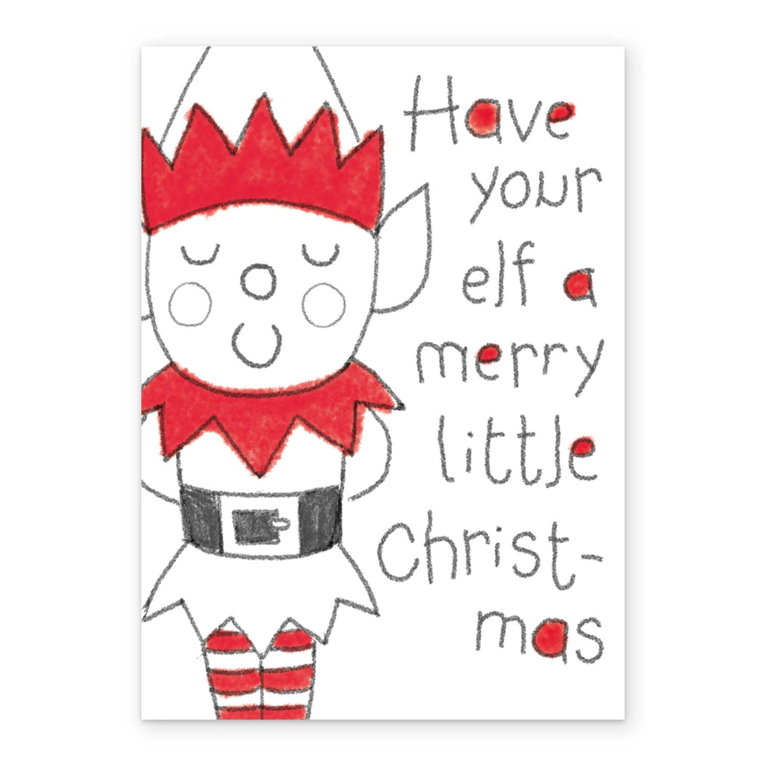 Pod Personalised Merry Elf Christmas Card 2 Pod Personalised Merry Elf Christmas Card - Image 2