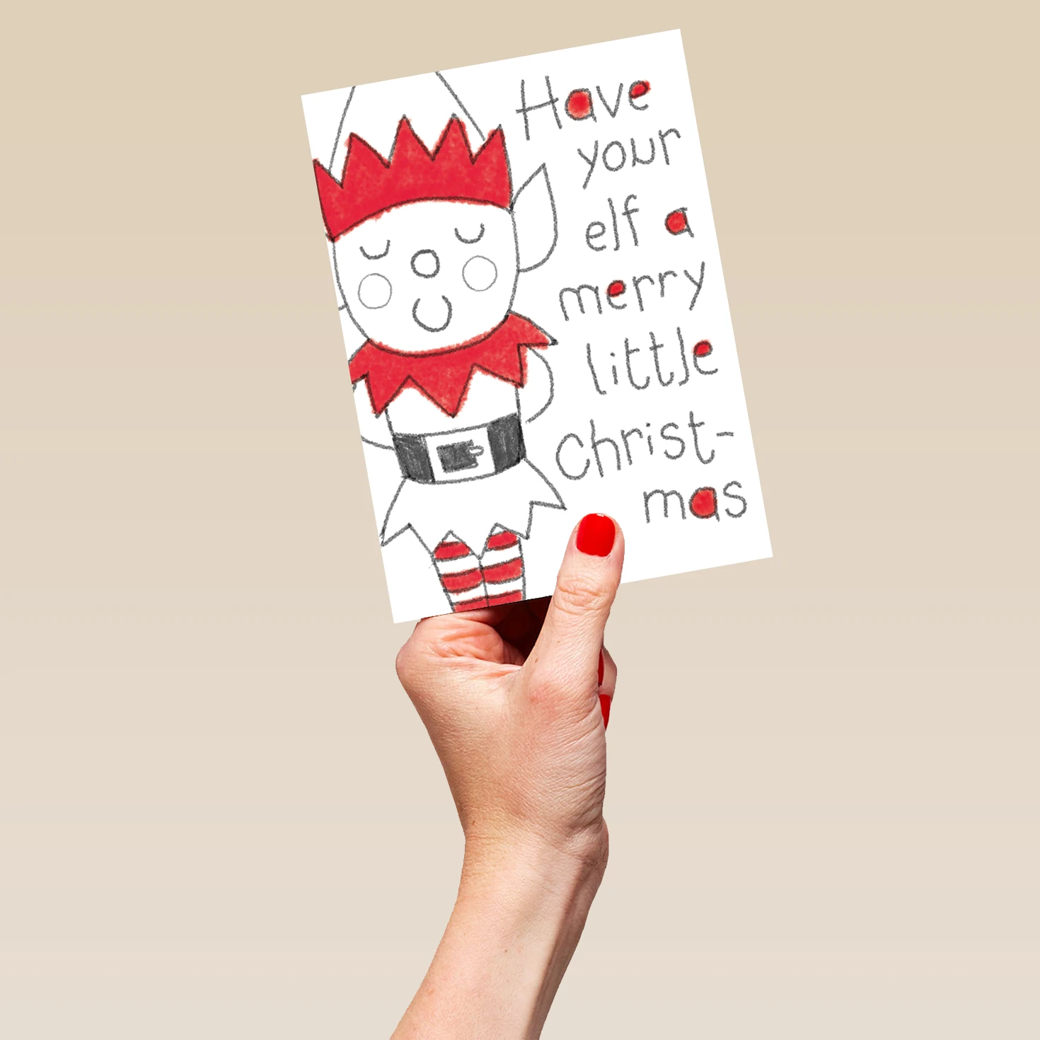 Pod Personalised Merry Elf Christmas Card 5 Pod Personalised Merry Elf Christmas Card - Image 5