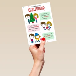 Pod Personalised For An Amazing Girlfriend Christmas Card -Pod Shop F3100060 hand L