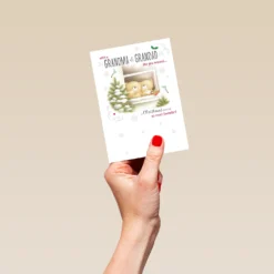 Pod Personalised Cute Forever Friends Christmas Card For Grandma & Grandad -Pod Shop F3100064 hand S