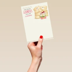 Pod Personalised Forever Friends Christmas Card For Godparents -Pod Shop F3100066 hand L