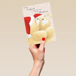 Pod Personalised Forever Friends To An Amazing Husband Christmas Card -Pod Shop F3100075 hand L