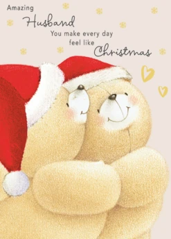 Pod Personalised Forever Friends To An Amazing Husband Christmas Card
