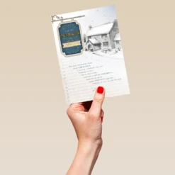 Pod Personalised Traditional Christmas Card For Husband -Pod Shop F3100077 hand L