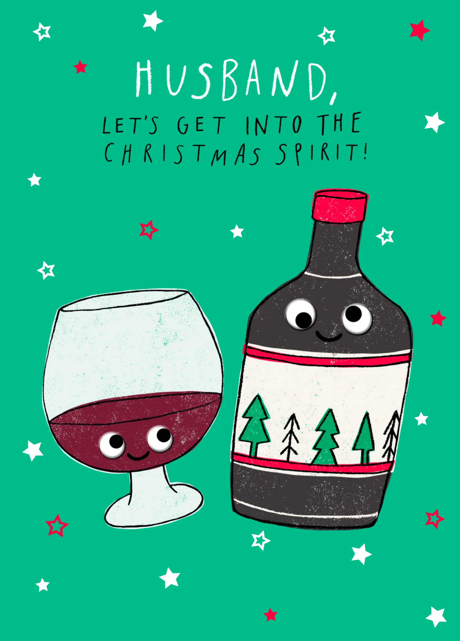 Pod Personalised Christmas Spirit Bottle Card For Husband 1 Pod Personalised Christmas Spirit Bottle Card For Husband