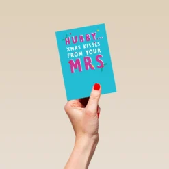 Pod Personalised Xmas Kisses For Husband Christmas Card -Pod Shop F3100085 hand S