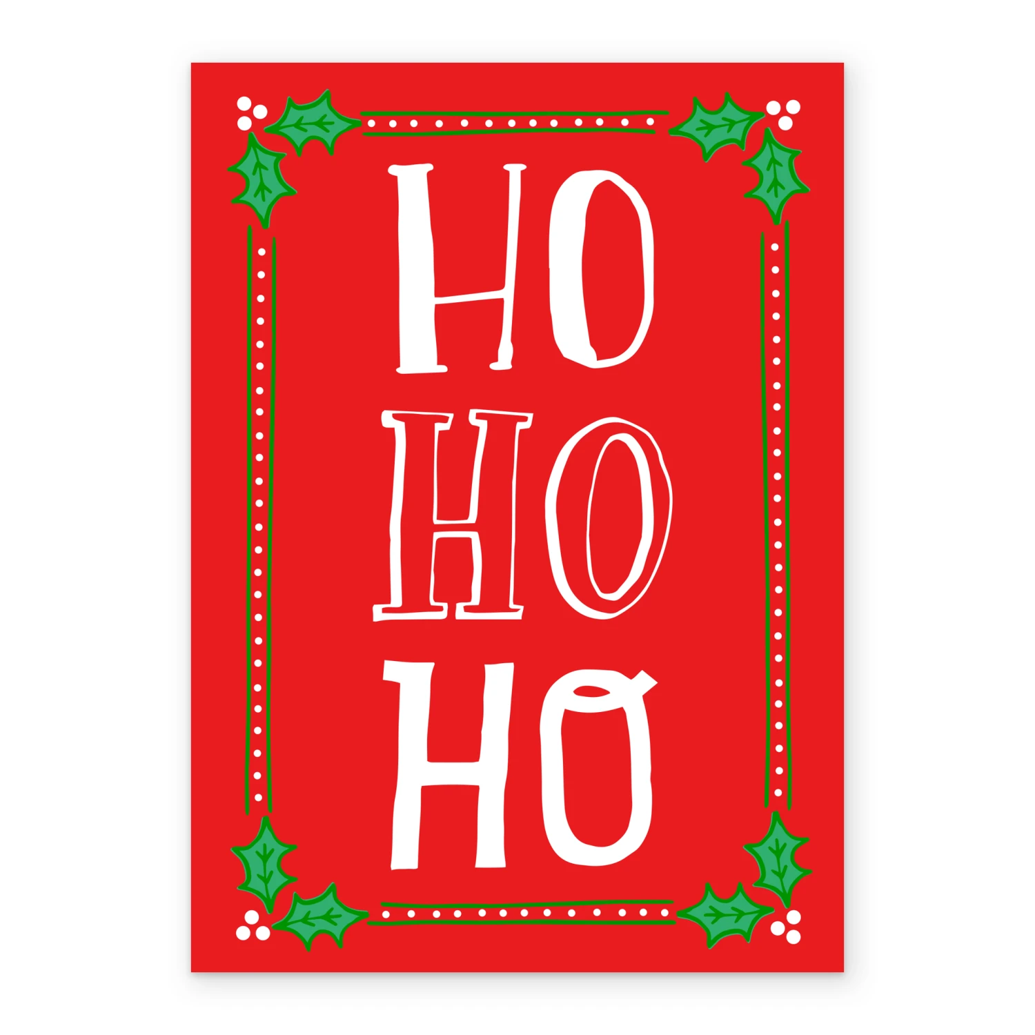 Pod Personalised Ho Ho Ho Christmas Card 2 Pod Personalised Ho Ho Ho Christmas Card - Image 2