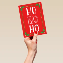 Pod Personalised Ho Ho Ho Christmas Card 9 Pod Personalised Ho Ho Ho Christmas Card -Pod Shop F3100093 hand L