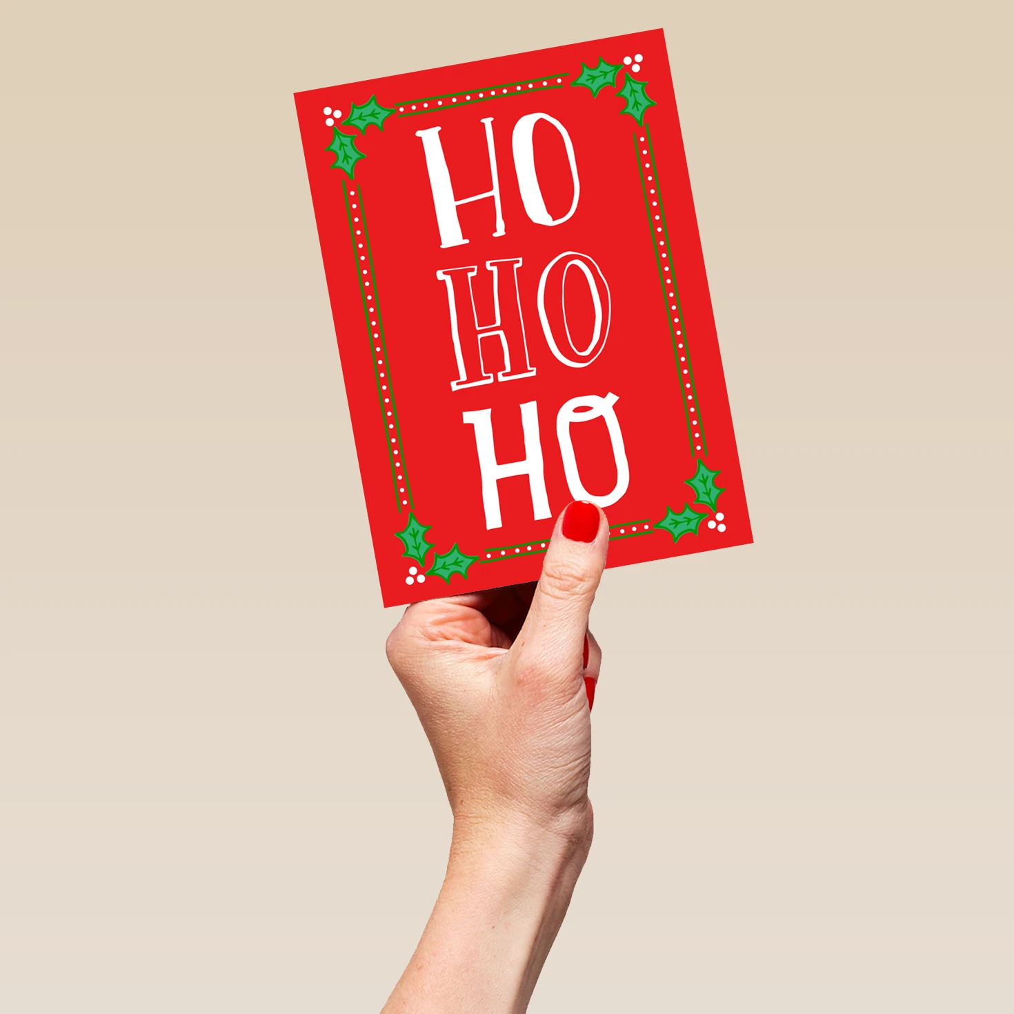 Pod Personalised Ho Ho Ho Christmas Card 5 Pod Personalised Ho Ho Ho Christmas Card - Image 5