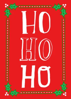 Pod Personalised Ho Ho Ho Christmas Card