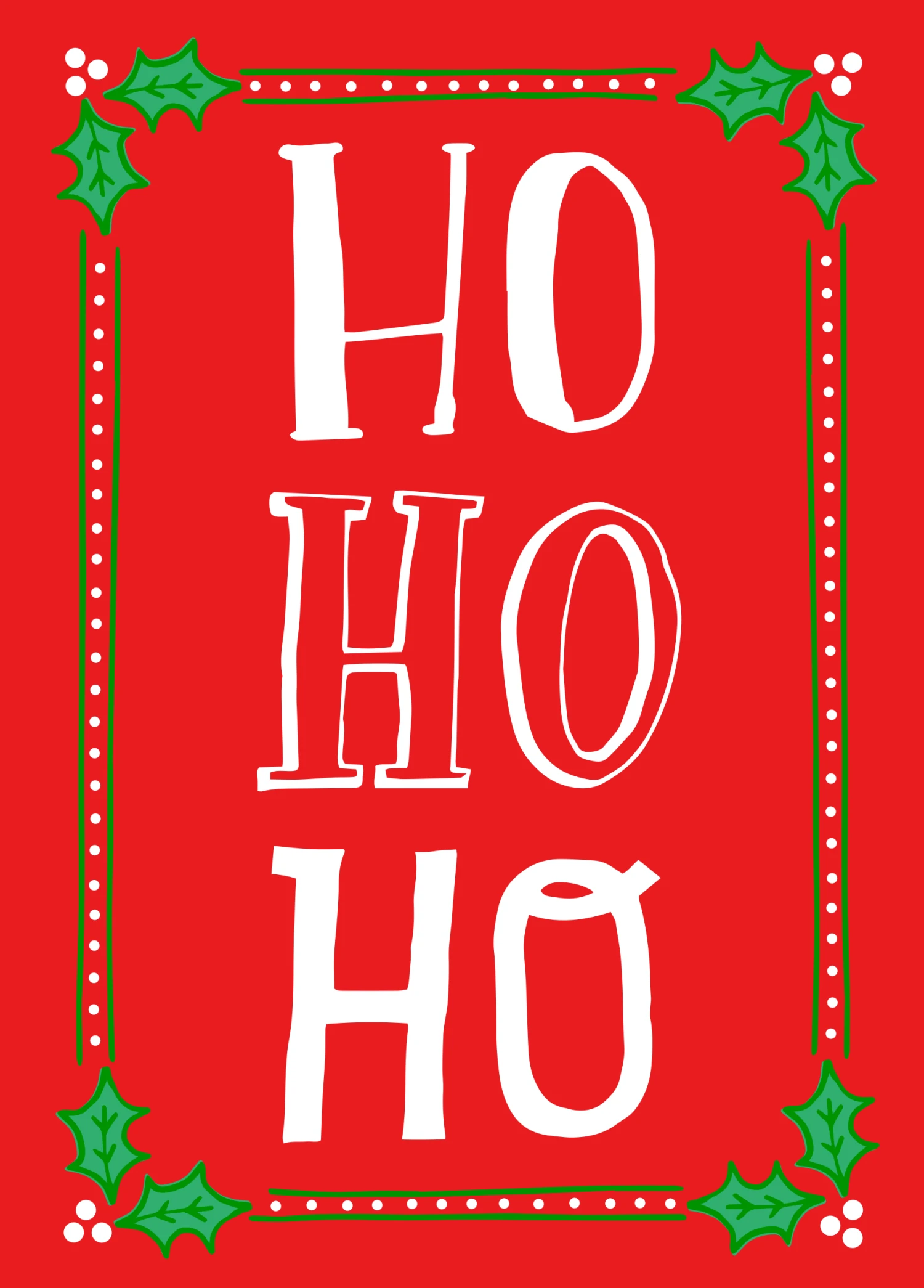 Pod Personalised Ho Ho Ho Christmas Card 1 Pod Personalised Ho Ho Ho Christmas Card