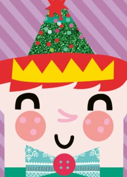 Pod Personalised Cute Christmas Elf Card