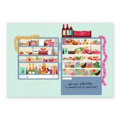 Pod Personalised Wine And Tinsel Christmas Card -Pod Shop F3100098 alt2