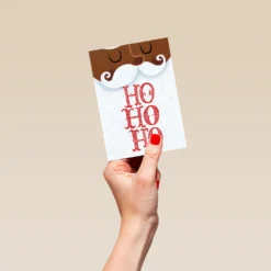 Pod Personalised Santa Ho Ho Ho Christmas Card -Pod Shop F3100103 hand S