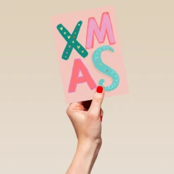Pod Personalised Fun XMAS Christmas Card -Pod Shop F3100104 hand L