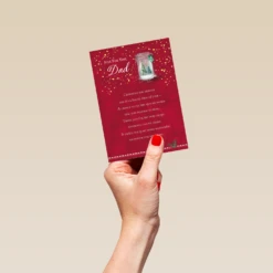 Pod Personalised Dad Poem Christmas Card -Pod Shop F3100126 hand S