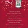 Pod Personalised Dad Poem Christmas Card