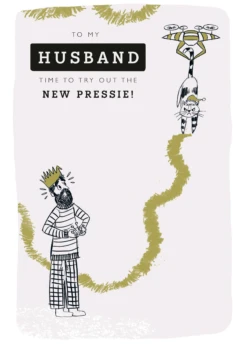 Pod Personalised Pressie For Husband Christmas Card