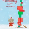 Pod Personalised Bear & Gifts Christmas Card For Mummy