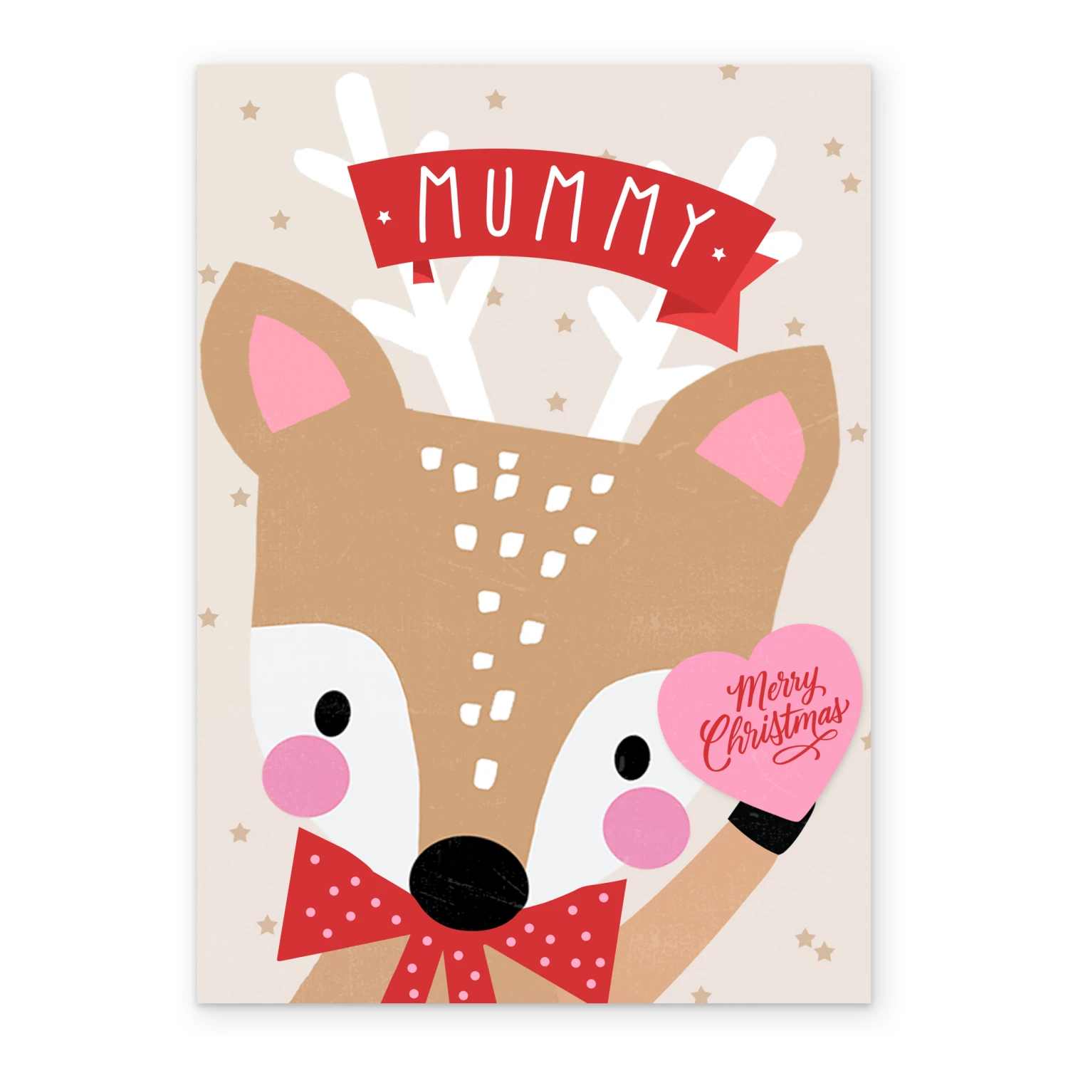 Pod Personalised Mummy Reindeer Christmas Card 2 Pod Personalised Mummy Reindeer Christmas Card - Image 2