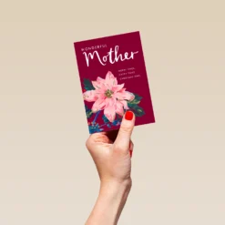 Pod Personalised Traditional Christmas Card For Mother -Pod Shop F3100142 hand S