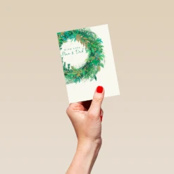 Pod Personalised Mum And Dad With Love Christmas Card -Pod Shop F3100144 hand S