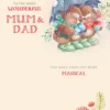 Pod Personalised Cute Magical Mum & Dad Christmas Card