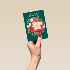 Pod Personalised Mum & Dad Forever Friends Christmas Card -Pod Shop F3100150 hand S