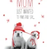 Pod Personalised Dogs & Snowflakes Mum Christmas Card