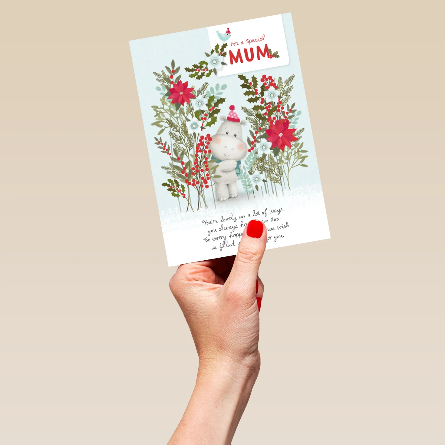 Pod Personalised Flowers For Mum Christmas Card 5 Pod Personalised Flowers For Mum Christmas Card - Image 5