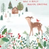 Pod Personalised Mum Reindeer & Snow Christmas Card