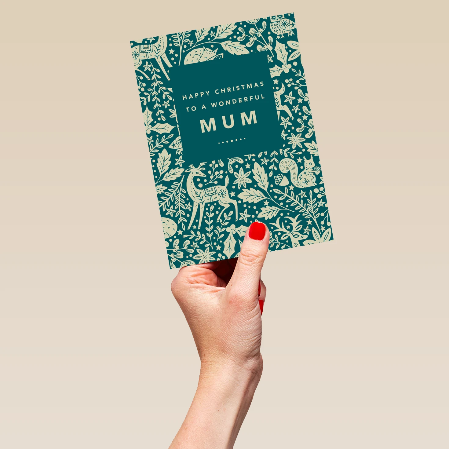 Pod Personalised Winter Scene Christmas Card For Mum 5 Pod Personalised Winter Scene Christmas Card For Mum - Image 5