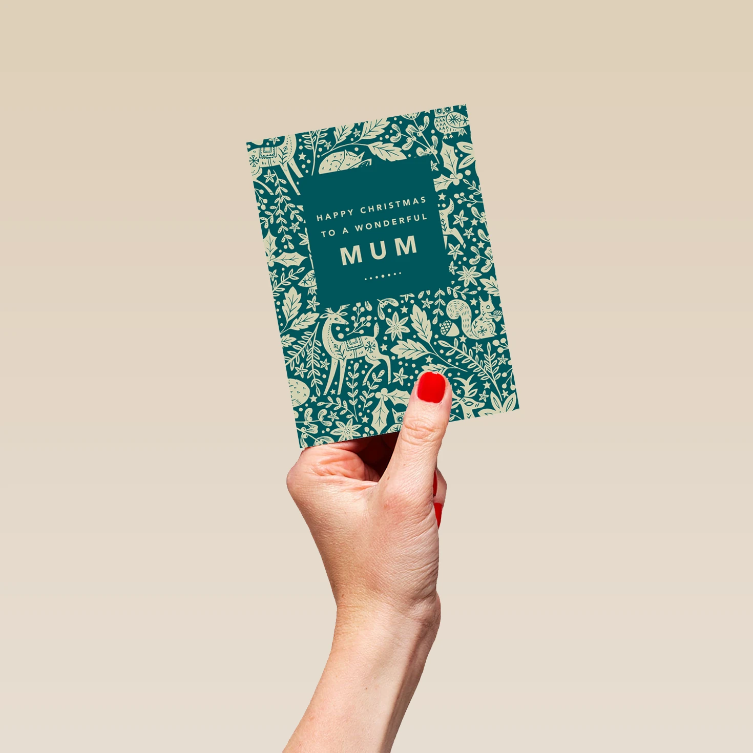 Pod Personalised Winter Scene Christmas Card For Mum 4 Pod Personalised Winter Scene Christmas Card For Mum - Image 4