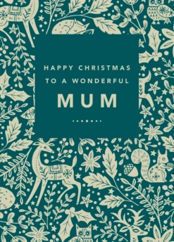 Pod Personalised Winter Scene Christmas Card For Mum