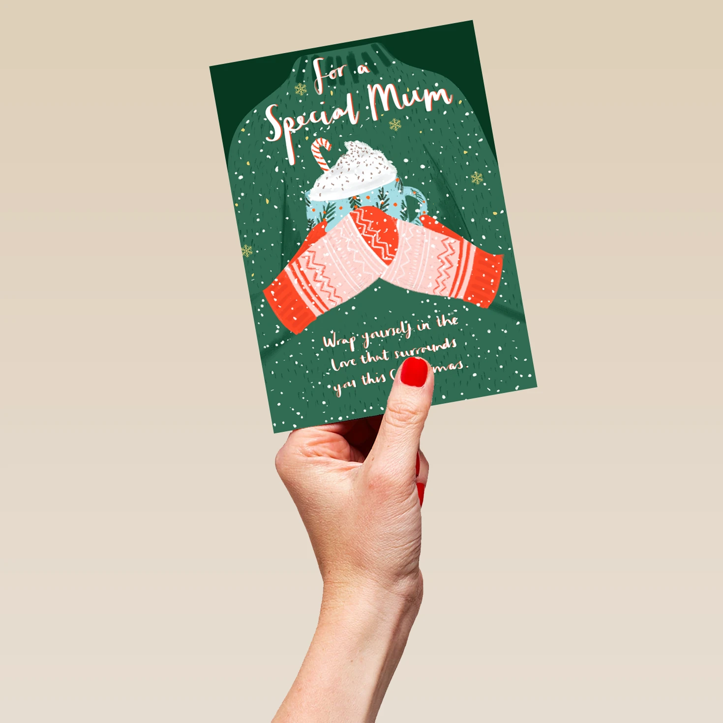 Pod Personalised Mum Hot Chocolate Mug Christmas Card 5 Pod Personalised Mum Hot Chocolate Mug Christmas Card - Image 5