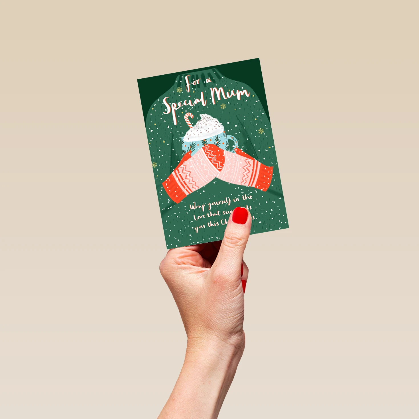 Pod Personalised Mum Hot Chocolate Mug Christmas Card 4 Pod Personalised Mum Hot Chocolate Mug Christmas Card - Image 4