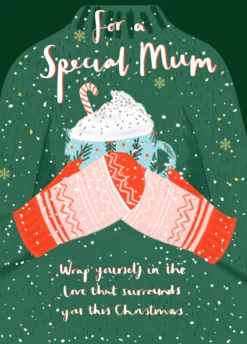 Pod Personalised Mum Hot Chocolate Mug Christmas Card