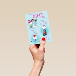 Pod Personalised Niece Poem Christmas Card -Pod Shop F3100168 hand S