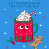 Pod Personalised Hot Chocolate And Gingerbread Nephew Christmas Card
