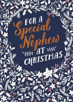 Pod Personalised Festive Winter Nephew Christmas Card