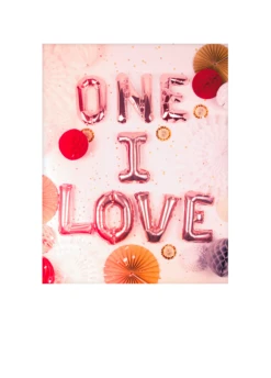Pod Personalised One I Love Balloons Christmas Card
