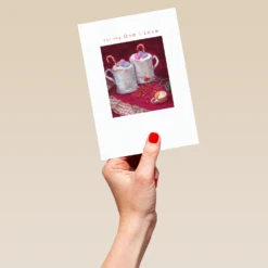 Pod Personalised One I Love Hot Chocolate Christmas Card -Pod Shop F3100182 hand L