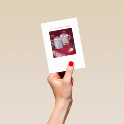 Pod Personalised One I Love Hot Chocolate Christmas Card -Pod Shop F3100182 hand S