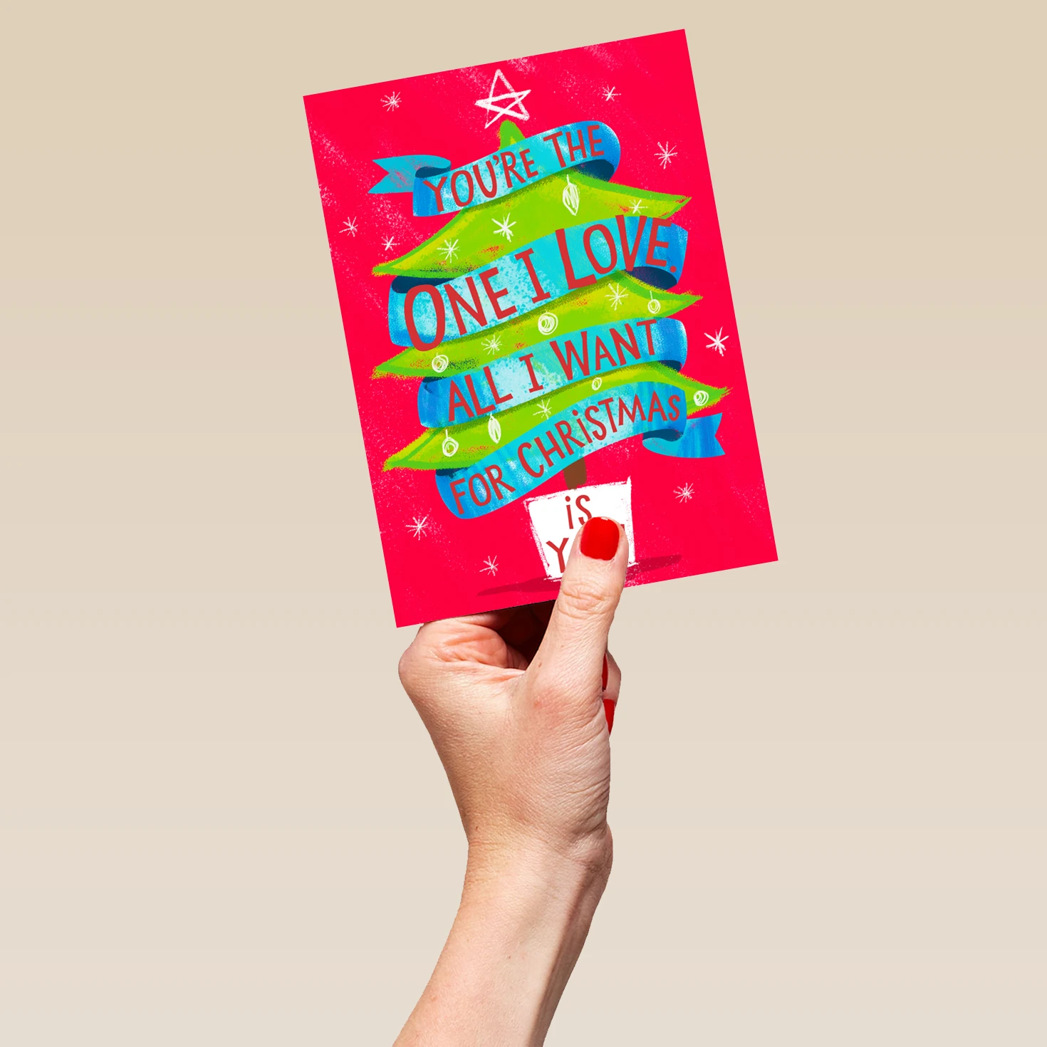 Pod Personalised To The One I Love All I Want Is You Christmas Card 5 Pod Personalised To The One I Love All I Want Is You Christmas Card - Image 5