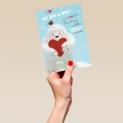 Pod Personalised One I Love Winter Cuddles Christmas Card -Pod Shop F3100186 hand L