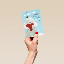 Pod Personalised One I Love Winter Cuddles Christmas Card -Pod Shop F3100186 hand S