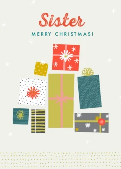 Pod Personalised Christmas Presents Sister Card