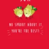 Pod Personalised Son Christmas Sprouts Card